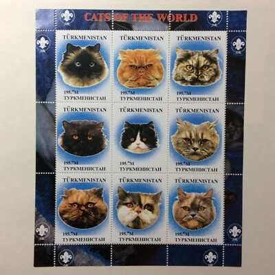 BroadviewStamps Turkmenistan illegal stamps. Souvenir sheet.  Yr 1999. MNH VF. - Image 1 of 3