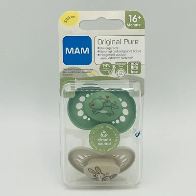 Chupete MAM Original Nuggi Original Puro 16+ Meses Fox Green Bunny Foto 1 de 4