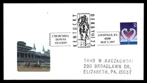 MayfairStamps US 1997 Kentucky Kentucky Derby Churchill Downs Stations Cover aar - Picture 1 of 2