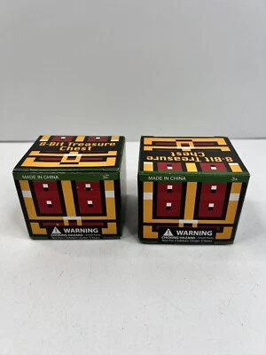 Legendary 8-Bit Foam Treasure Chest Replica - 4 Inch Lot Of 2 - Image 1 of 4