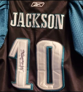 AUTOGRAPHED Philadelphia Eagles Women Jersey DeSean Jackson 10 Reebok size Larg  - Picture 1 of 6