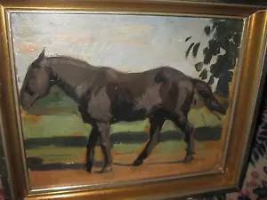 POUGHEON Eugene Robert, *1886 Museales Pferdebild - Bild 1 von 1