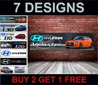 hyundai veloster pvc banner workshop, garage, showroom & bedroom  office