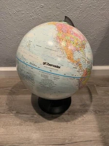 Vintage Globemaster 12 inch round globe raised mountain surface home study - Picture 1 of 4