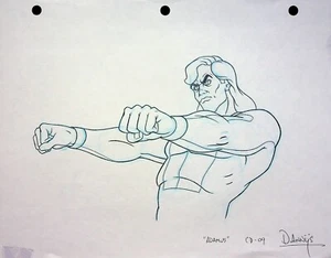 Cadillacs and Dinosaurs SIGNED RIch Dannys Production Model Cel #RD - Picture 1 of 3