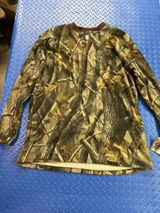 Mad Dog Dead Silent Plus Henley Pullover In Realtree Hardwoods Camo Men's XL - Picture 1 of 7