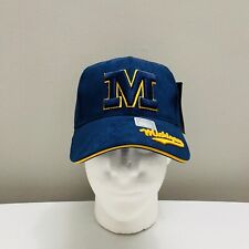 Vintage NOS Michigan Wolverines Adjustable Strapback Hat Cap by City Hunter NWT