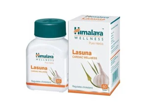 2 x Himalaya Lasuna Tablets Herbal Regulates-cholesterol 60 Tabs - Picture 1 of 6