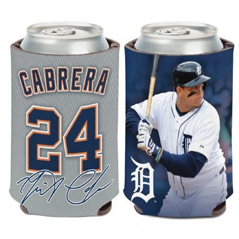 Detroit Tigers Miguel Cabrera Can Cooler (NEW) Coozie Koozie Holder Drink MLB Cover