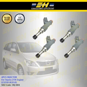 4pcs Genuine Injector For Toyota 4Runner Fortuner Hiace 2.7L 2TR (23250-0C010) - Picture 1 of 8