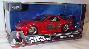 FAST & FURIOUS DOM's Mazda RX-7 1/24 SCALE DIECAST opening parts Jada RBBB - Picture 1 of 2