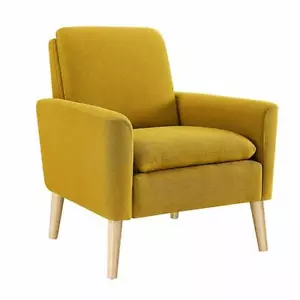 Modern Accent Fabric Chair Single Sofa Comfy Upholstered Arm Chair Living Room - Picture 1 of 9