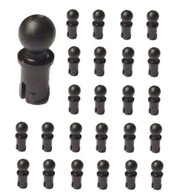☀️NUEVO LEGO 25x Pin Técnico Negro con Crestas de Fricción y Bola de Remolque con Agujero de Pasador Redondo Foto 1 de 2