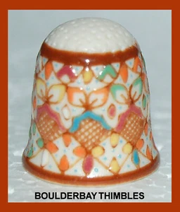 JAVIER SERVIN INTRICATE HAND PAINTED Thimble GUANAJUATO, MEXICO - NEW TB9 - Picture 1 of 1