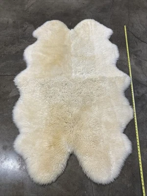 Windward Genuine Sheepskin Rug From Australia/N.Zealand 72” X 48” - Image 1 of 4