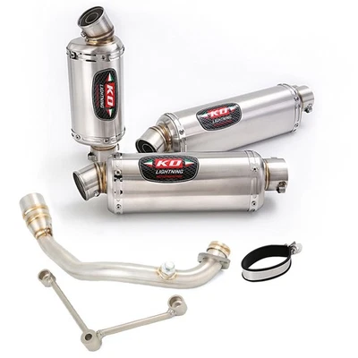 Slip For Yamaha Zuma 125 BWS 125 2002-22 Exhaust Mid Link Pipe 51mm Muffler Tips - image 1 of 4