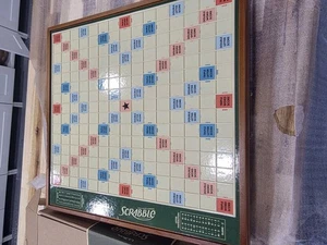 Scrabble L.L. Bean Deluxe Edition Turntable Wooden Board Game Used Complete Mint - Picture 1 of 9