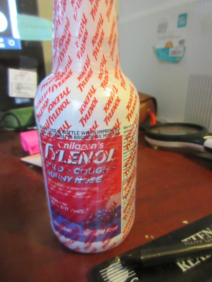 Tylenol infantil frio + tosse + nariz escorrendo, líquido de uva, 8 fl oz 31/10/26 - Imagem 1 de 1