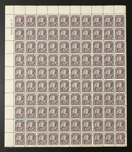 Canada sheet of 100 mint never hinged 169 plate 3 upper right [ 113 - Picture 1 of 1