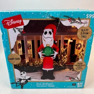 Disney Jack Skellington riesig luftgeblasen aufblasbar 8,5 Fuß Weihnachten Urlaub Dekor - Bild 1 von 5