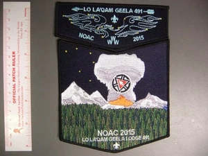 Boy Scout OA 491 Lo La'Qam Geela Lodge 2015 NOAC Set 7222NN - Imagen 1 de 1