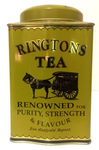 Ringtons Tea - Gold & Yellow Tin Caddy - Newcastle upon Tyne - Millenium, 2000 - Picture 1 of 5