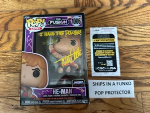 Funko Pop Games Masters of the Universe "HE-MAN" #1006 Tom Cook- Signed JSA - Picture 1 of 7
