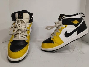 Jordan 1 Mid GS Yellow Ochre Youth Sz 3 Shoes Sneakers DQ8424 701 Nike Air - Picture 1 of 7