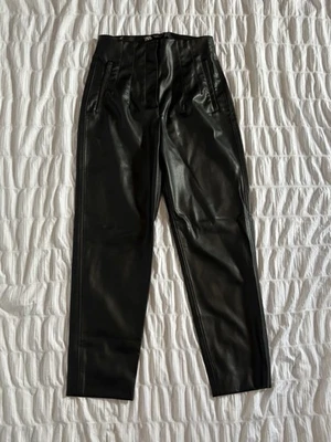 Zara Women’s faux black leather Pants, Size 5 - Image 1 of 4