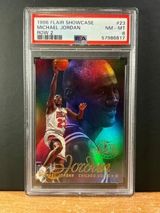 Michael Jordan 1996-97 Flair Showcase Row 2 #23 / PSA 8 - Bild 1 von 3