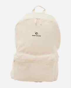 RIP CURL PORTABLE PACKABLE BACKPACK 17 LITRES VINTAGE WHITE - NEW