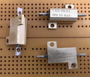 6.8 Ohm 6R8 10W 5% CGS Aluminium Clad Wirewound Resistor High Power - Picture 1 of 1