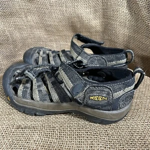 KEEN Boys  Black Tan Newport Waterproof Hiking Sandals Size 1 - Picture 1 of 8