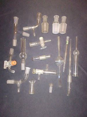 1 Konvolut Sammlung 17 x Glas Rohre Laborglas  - Bild 1 von 4