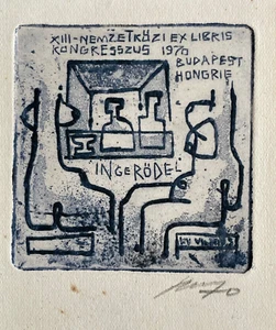 Exlibris C3 Vincas Kisarauskas - Afbeelding 1 van 1