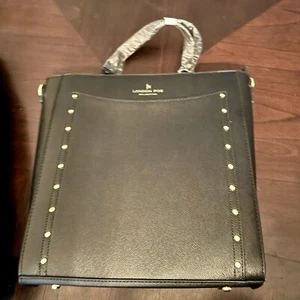 London Fog 100 Anniversary Collection Handtasche Sophia Studded Tote schwarz LFS24902 - Bild 1 von 13
