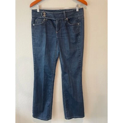 Pantalones de mezclilla Ann Taylor lavado mediano calce moderno cintura Lindsay Foto 1 de 4