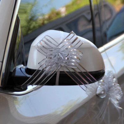 100X Arcos Cinta Organza Boda Fiesta Coche Floristería Regalo Envoltura Decoración Rayas Foto 1 de 4