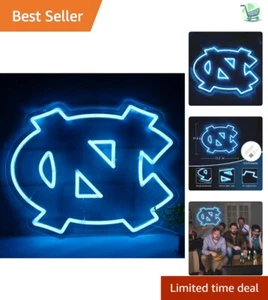Eco-Friendly Neon Wall Decor for Football Fans - North Carolina 12x15 LED Sign - Picture 1 of 8