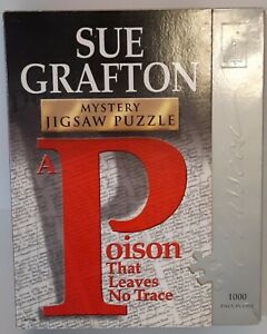 Sue Grafton Mystery Jigsaw Puzzle 'Poison that Leaves no Trace' 1000 Piece