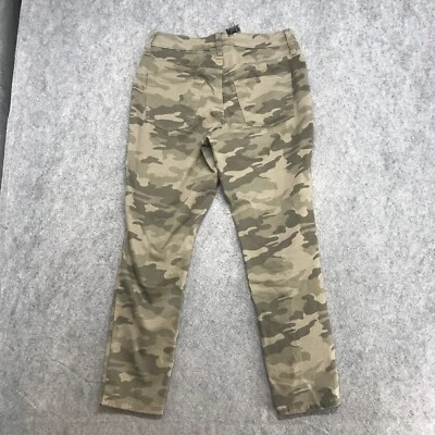 Pantalones de mezclilla Universal Thread para mujer talla 4/27 verde camuflaje tiro alto ajustados elásticos Foto 1 de 4