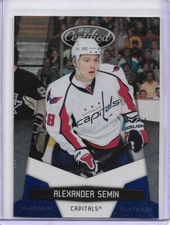 2010-11 Panini Certified Alexander Semin Platinum Blue Parallel 134/250 Capitals