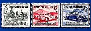 1939 Berlino Terzo Reich 1939 Berlino Auto Show set francobolli Volkswagen VW nazista MNH - Foto 1 di 2