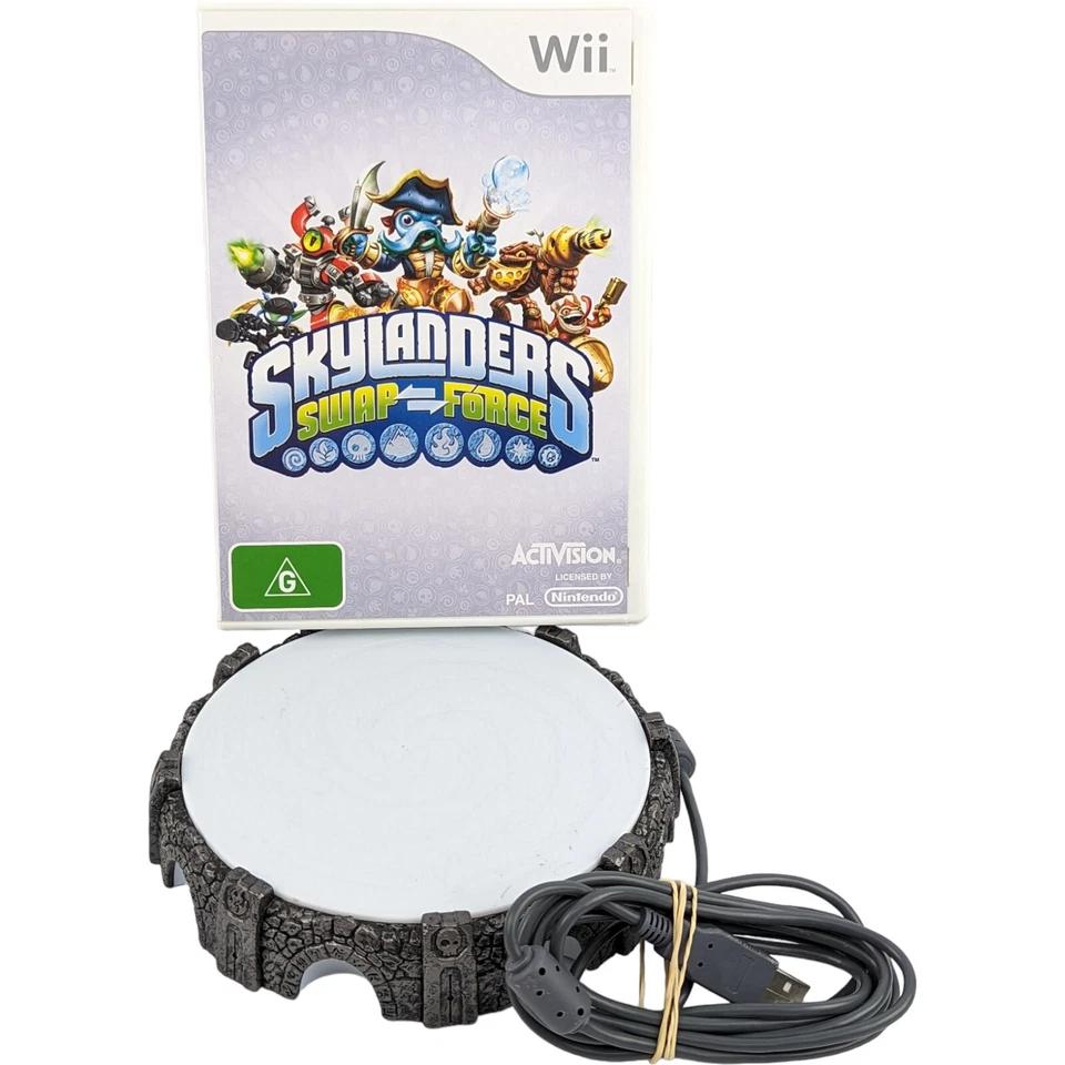 Skylanders Game Bundle Nintendo Wii Swap Force + Portal of Power Lote Kit Foto 1 de 4