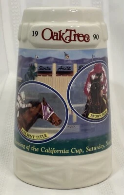 Oak Tree Assn. 1990 Ejecución inaugural de la Copa California 3 de noviembre de 1990 Stein Foto 1 de 4
