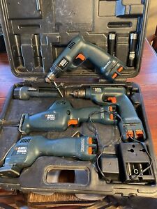 Black and Decker Versapack multitool kit Drill,jigsaw,sander,light, Batteries