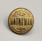 Railroad Motorman Uniform Button Brass Shank Scovill Mfg Co Single Button