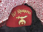 Vintage Elf Khurafeh Mason Shriners Fez Hat Made By Henderson Ames Co. 7 1/4