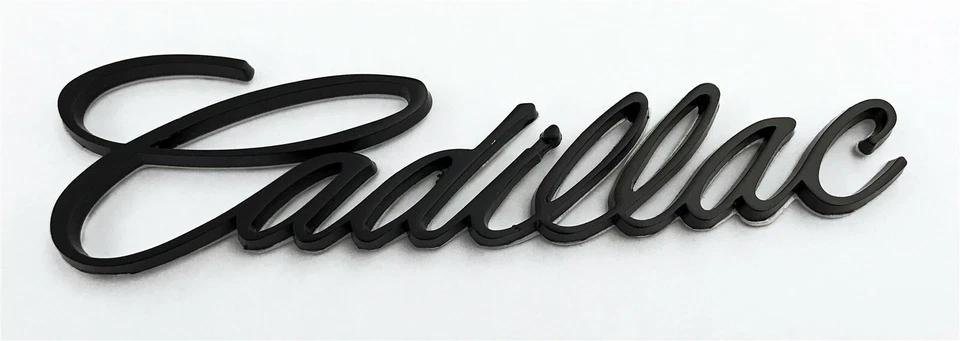 1994-2005 CADILLAC DEVILLE ELDORADO SCRIPT EMBLEM NEW 5.5" X 1.5" BLACK - Image 1 of 1