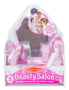 Melissa & Doug Holz Schönheitssalon Spielset mit Waschtisch, 18 Teile, Kleinkind Spielzeug - Bild 1 von 3